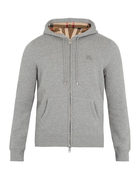 burberry mens grey hooodie